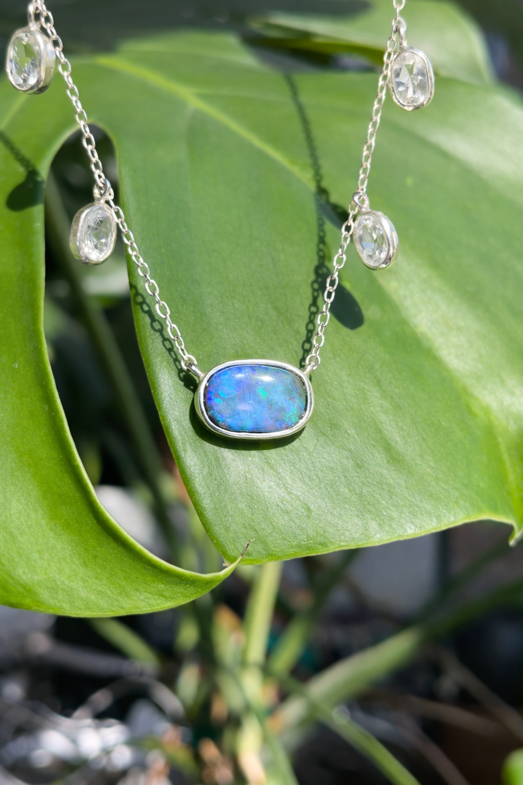 Celestial Boulder Opal Necklace